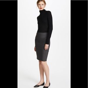 Theory Charcoal grey pencil skirt size 00 reg $215